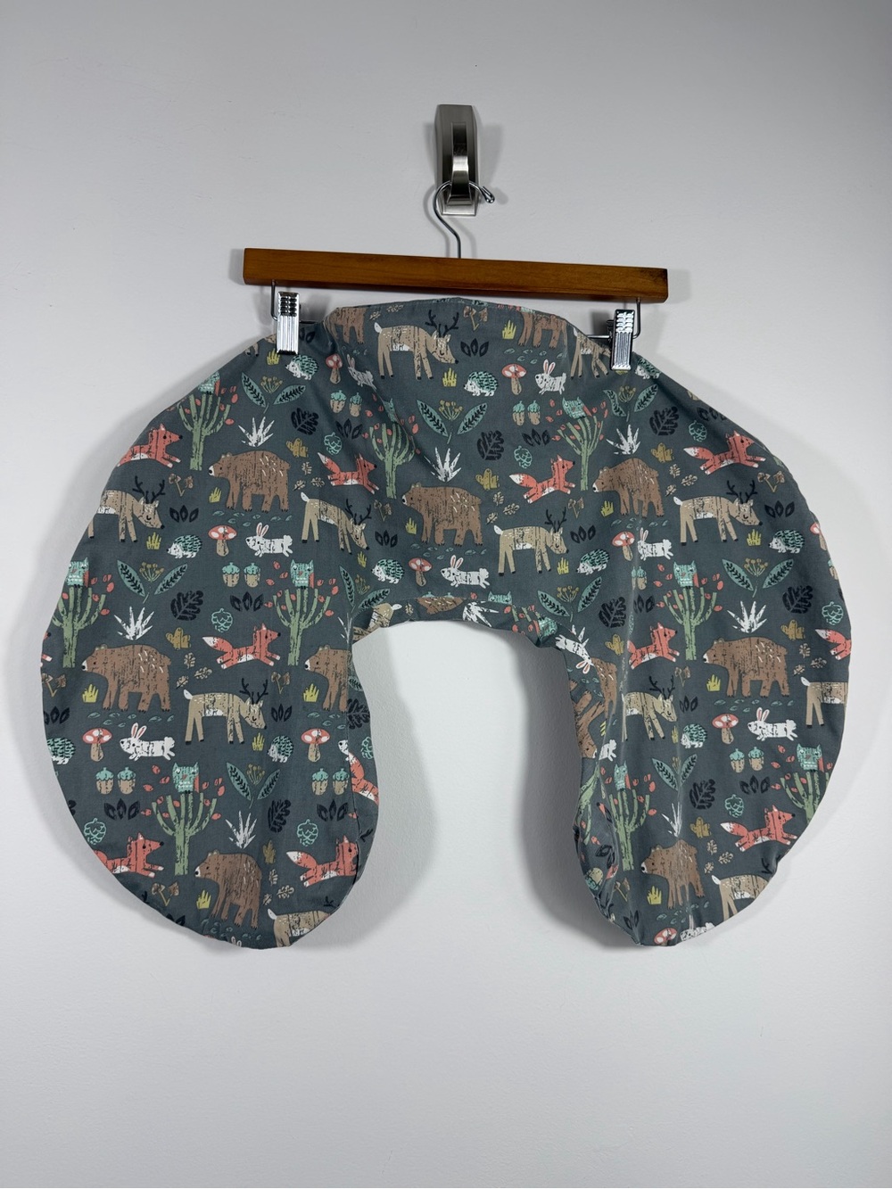 Boppy Original Nursing Pillow Cover Spice Woodland Forest Animals Slipcover